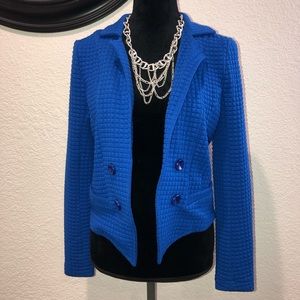 Lightweight blue open blazer